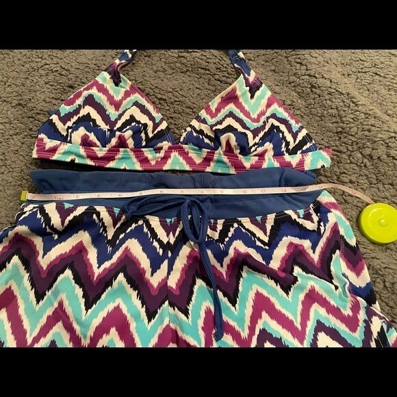 Athleta 2Pc Bikini Top Sz Small Bottom Sz Medium Swimsuit Swim Wear Woman’s - Picture 7 of 10
